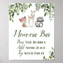 Grönt Woodland Bord Sign - Momosa Pub Sign 8x10
