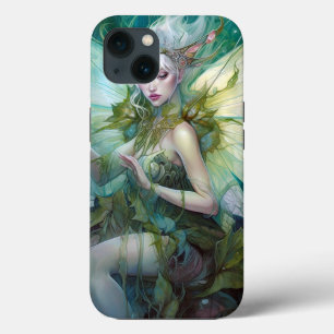 Grönt Woodland Fairy Fantasy Art