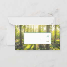 Grönt Woodland Theme Placeringskort