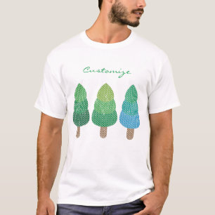 Grönt Woodland Träd Thunder_Cove  T Shirt