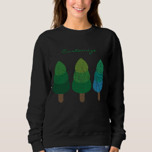 Grönt Woodland Träd Thunder_Cove  T Shirt