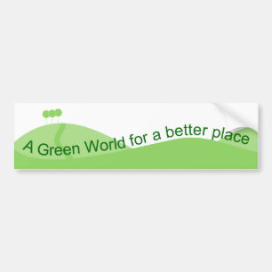 Grönt World Bildekal