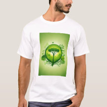 "Grönt World Tees - Bära Your Kärlek for Nature"