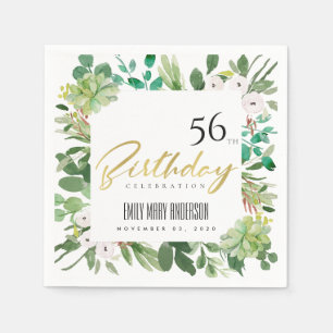 GRÖNT WREATH FOLIAGE WATERCOLOR EVENTUELLT AGRTHDA PAPPERSSERVETT