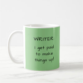 Grönt Writer's Pun Author Writer Gift Kaffemugg