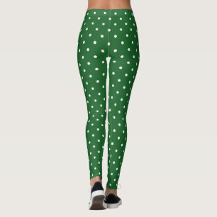 Grönt WS Polka-punkt Leggings
