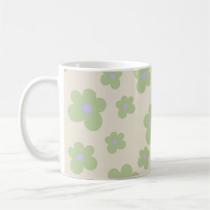 Grönt Y2K Wildblomfet Retro Vår Kitchen Kaffemugg