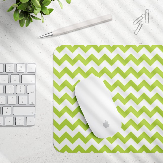 Grönt Zigzag, Grönt Chevron, Geometric Mönster Musmatta (Skapare uppladdad)