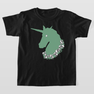 Grönt Zombie Unicorn T-Shirt
