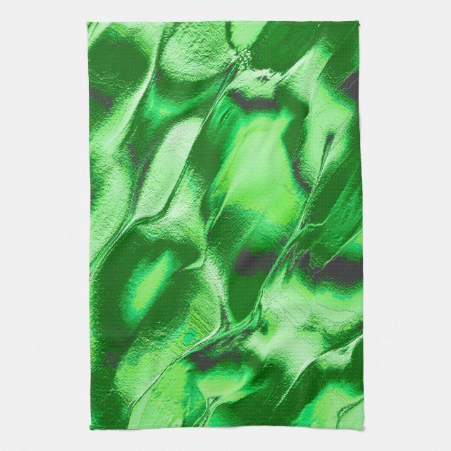 Gröntar av grov metall, dyner teckning kökshandduk (Vertikal)