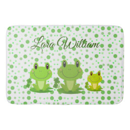 Gröntar för groddjursfamiljen badrumsmatta