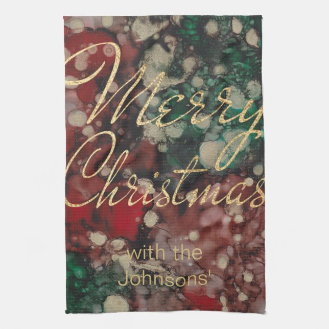  Gröntar Golds Personalize Kitchen Kökshandduk (Vertikal)