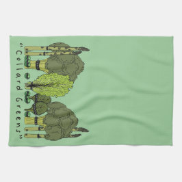 Gröntar med inbyggd kärna kökshandduk