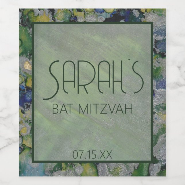 Gröntar Silvers Vinflaska Etikett (Singel etikett)