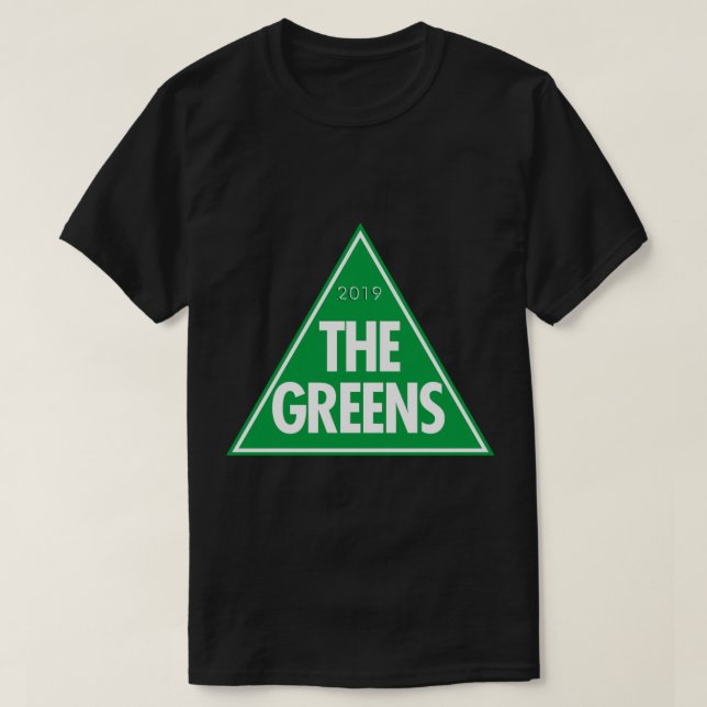 Gröntarna Grönten Party i Australien 2019 års Logo T Shirt (Design framsida)