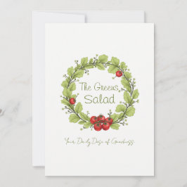 Gröntarna Salad Inbjudningar