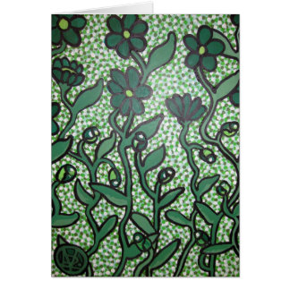 Gröntblommor Hälsningskort