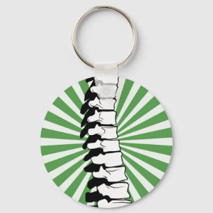 Gröntbristningsrygg Keychain Nyckelring