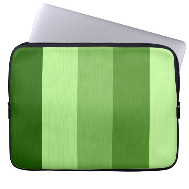 Grönten abstrakt Färgton Blek Rand Laptop Sleeve (Framsidan)