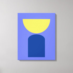 Grönten abstrakt Modern Art Geometries Shapes Sage Canvastryck