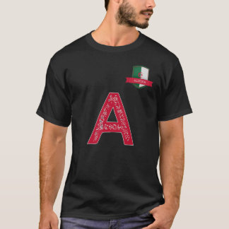 Grönten Algeriet Human-Flagga Group Brev A Algerie T Shirt
