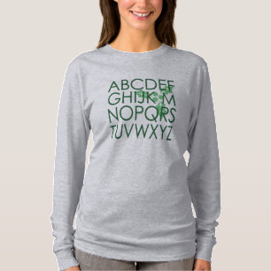 Grönten Alphabet Holly, Clever-julafton Noel (nr L T Shirt