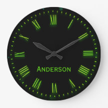 Grönten Anpassat namn, svart, klassisk Elegant, ro