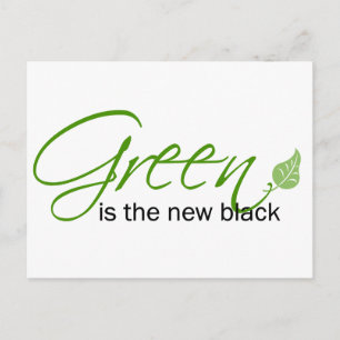 Grönten är New Black Vykort