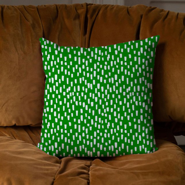 Grönten är otroligt ljus kudde (Green Dashingly Bright Throw Pillow)