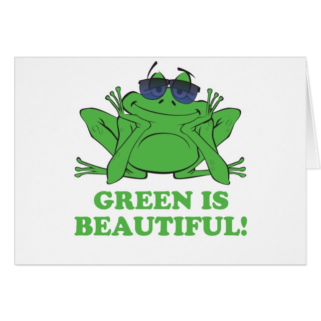 Grönten är vacker hälsningskort (Framsidan Horizontal)