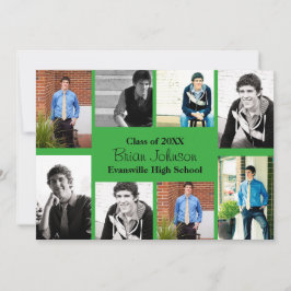 Grönten Åtta/nio foton - Grad-meddelande Inbjudningar