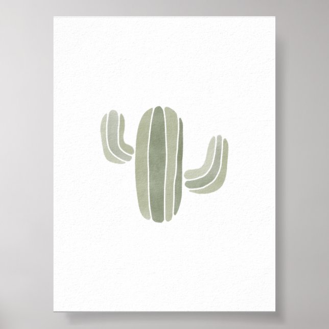 grönten baby cactus poster (Framsidan)