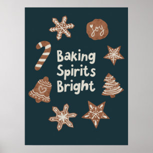 Grönten Baking Spirits Bright jul Cookies Poster