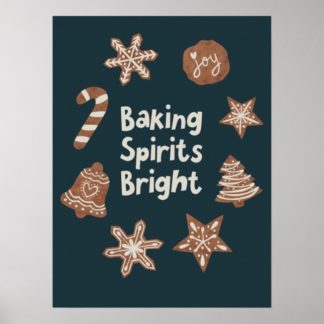 Grönten Baking Spirits Bright jul Cookies Poster (Framsidan)
