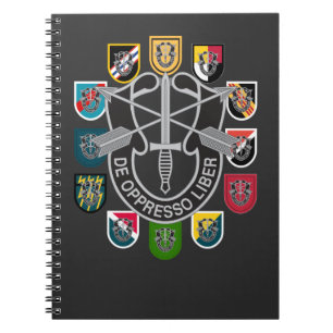 Grönten Beret Patch Flash för Speciella styrkor i Anteckningsbok