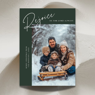 Grönten Bible Rejoice Religiösa jul Photo  Julkort