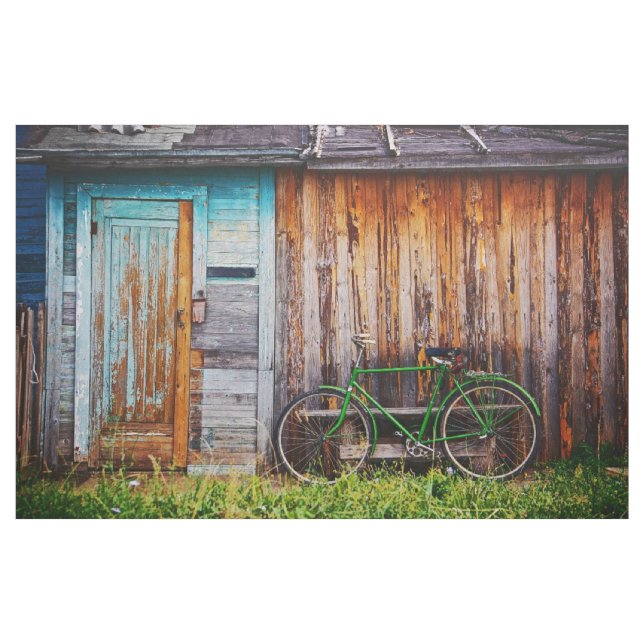 Grönten Bicycle-1 Anpassningsbar Fabric Tyg (Yard)