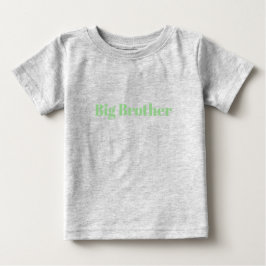 Grönten Big Brother, anpassad namntext söt Baby T Shirt