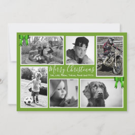 Grönten Big Family Photo Collage Cards Julkort