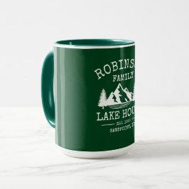 Grönten Big Namn Sjö House Träd Forest  Mugg