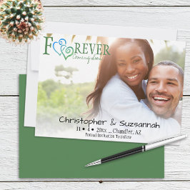 Grönten Blåa länkade hörn Spara datumen Meddelande