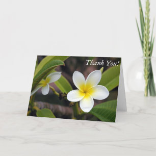 Grönten blommigt Photo White Gult - tack för ditt Kort