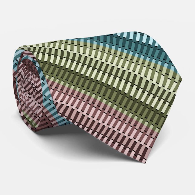 Grönten Blue Gult Red Snyggt Modern Chic Mönster Slips (Rullad)