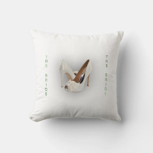 Grönten Bride Heels Mint sålde andra sidan Kudde