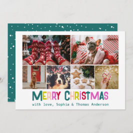 Grönten Bright & Glatt God jul 6 Photo Gräs Julkort