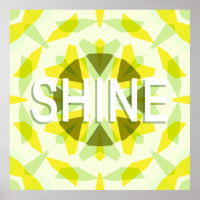 Grönten Bright Sunny Gult Shine Star Motivational