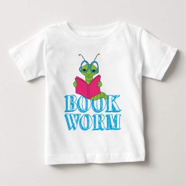 Grönten Brilliant Tecknad Bookworm Bok Mask Tröja (Framsida)