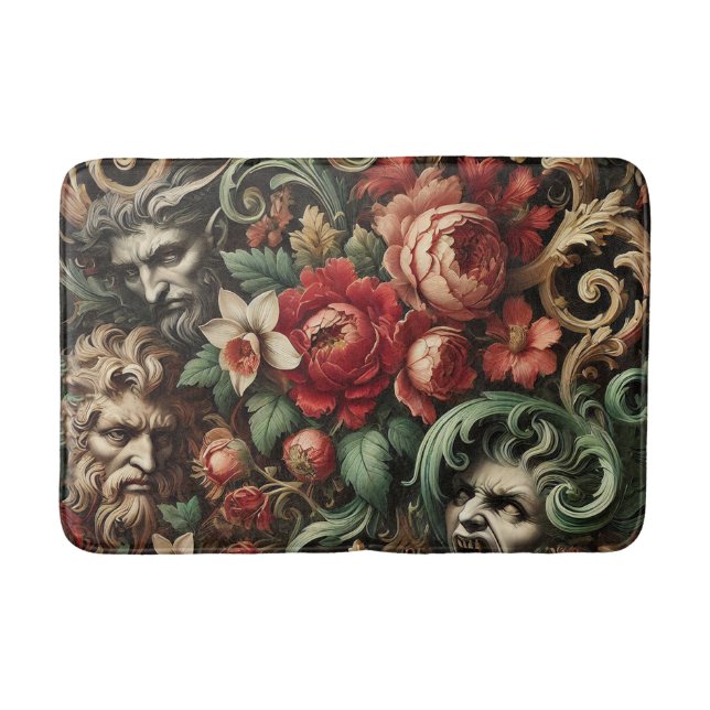 Grönten Brothers - Gothic Blommigt Badrumsmatta (Framsidan)