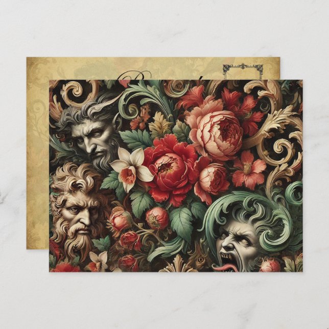 Grönten Brothers - Gothic Victorian Helg Vykort (Fram/baksida)