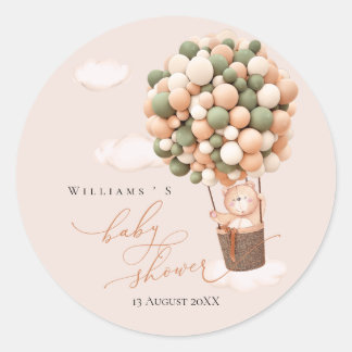 Grönten Brun fästdon babyskare Runt Klistermärke